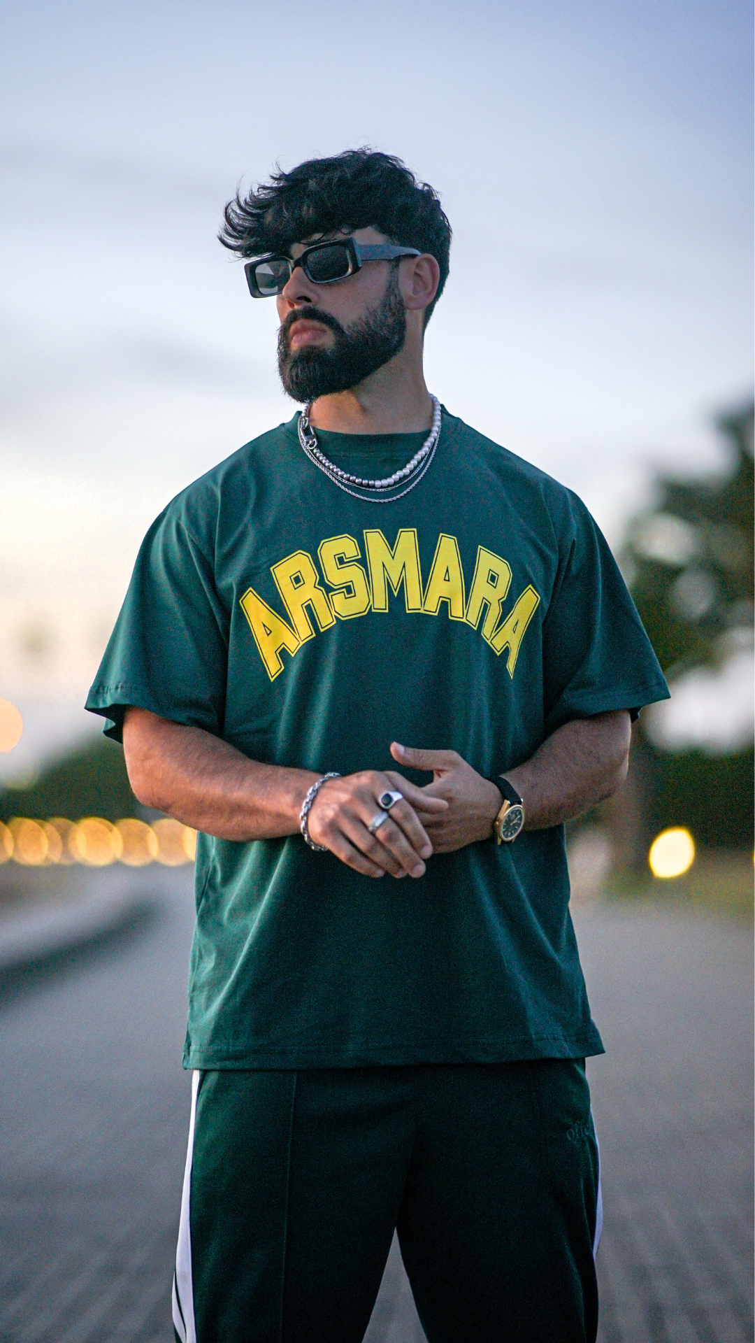 College Oversize GREEN T-shirt