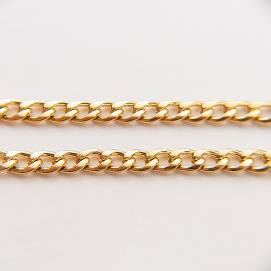 Pulseira entrelaçada dourada