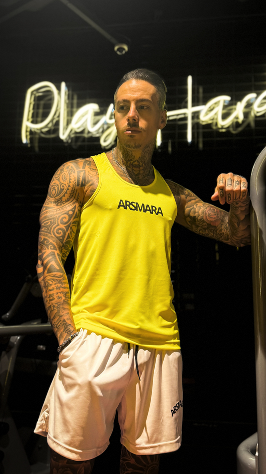 T-shirt Alças Amarela