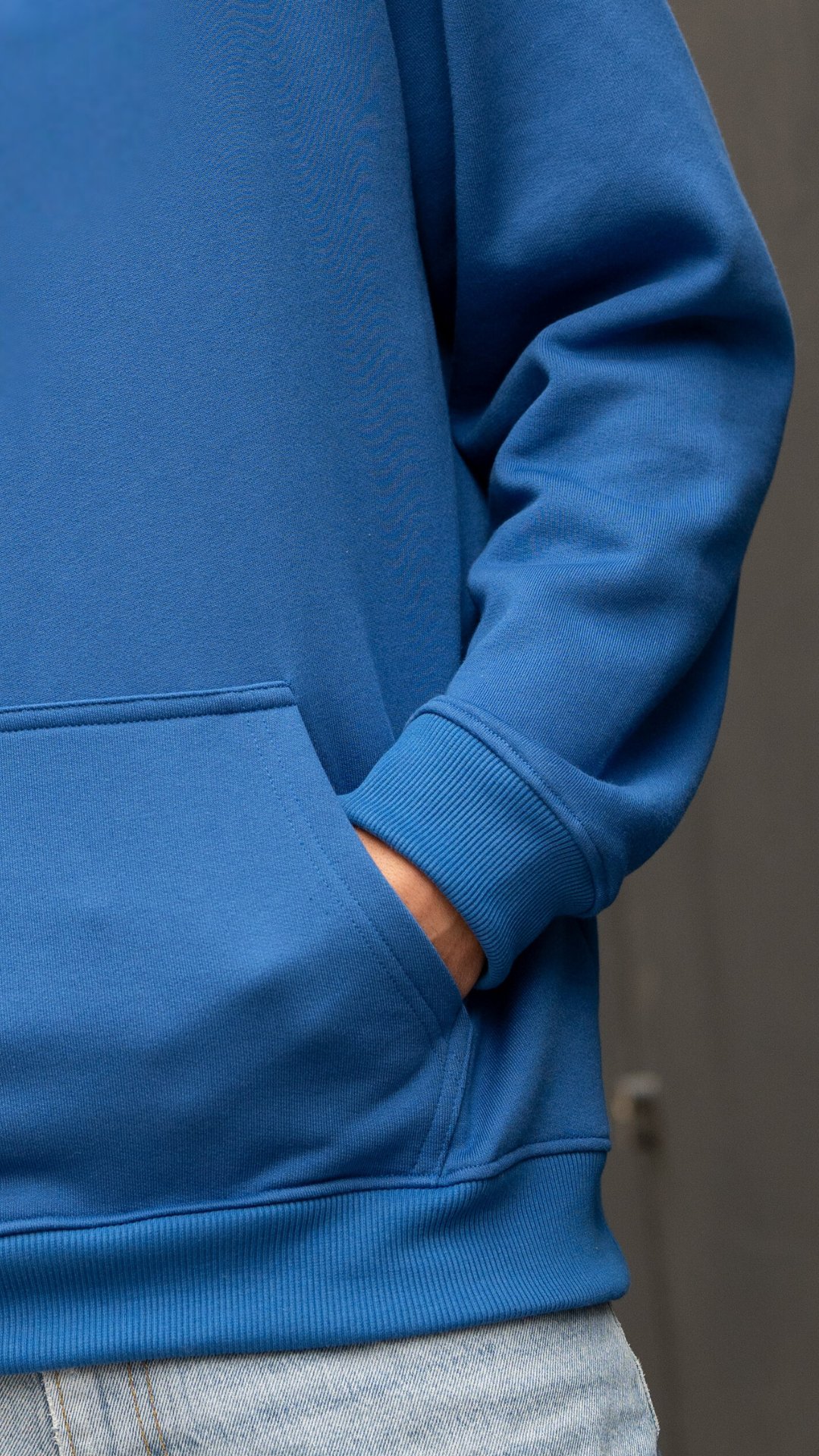 Hoodie Retro Royal Blue