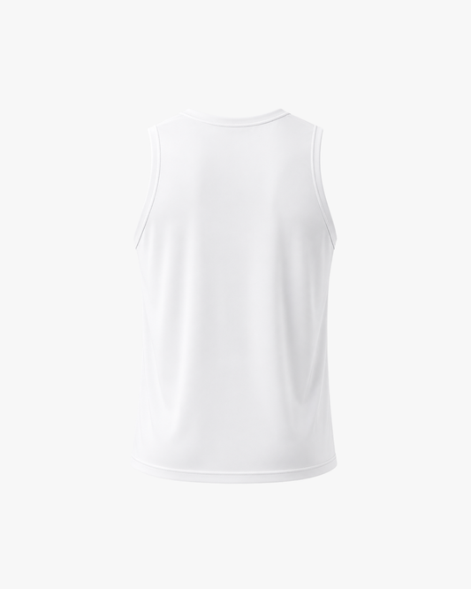White Sleeveless T-shirt