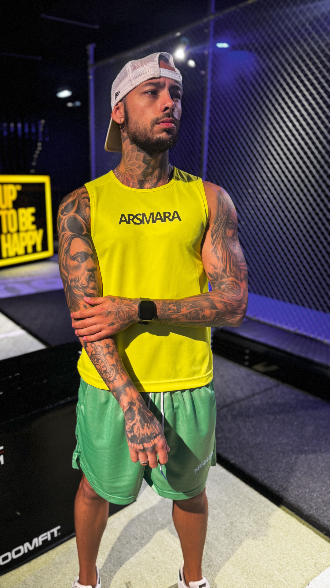 T-shirt Sem Manga Amarela