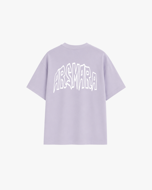 Lilac T-shirt with Graphic Logo