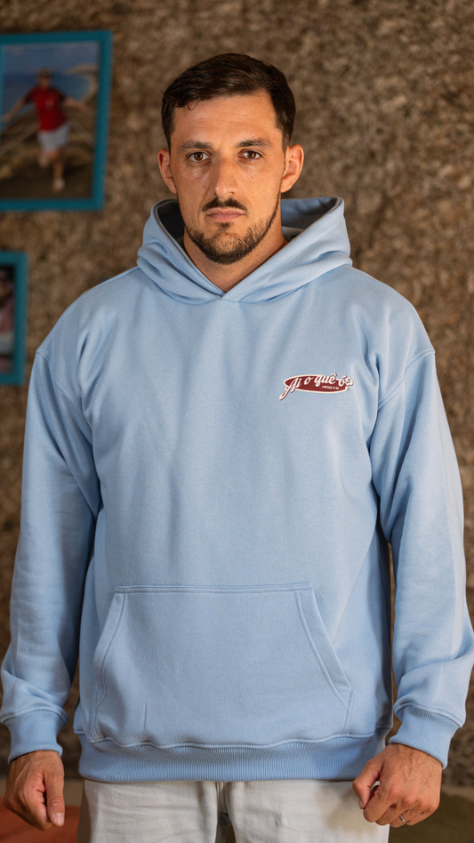 Hoodie Azul LEVASTE CUM PAU? - JJBóçe