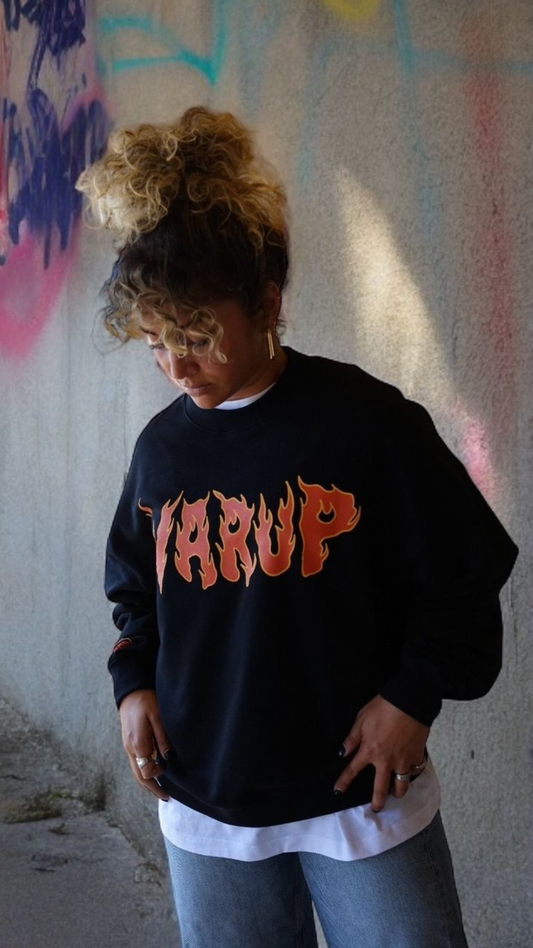 Sweatshirt Preta Warup - OS PRIMOS