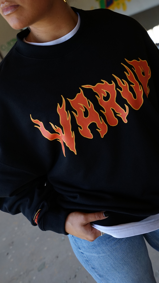 Sweatshirt Preta Warup - OS PRIMOS