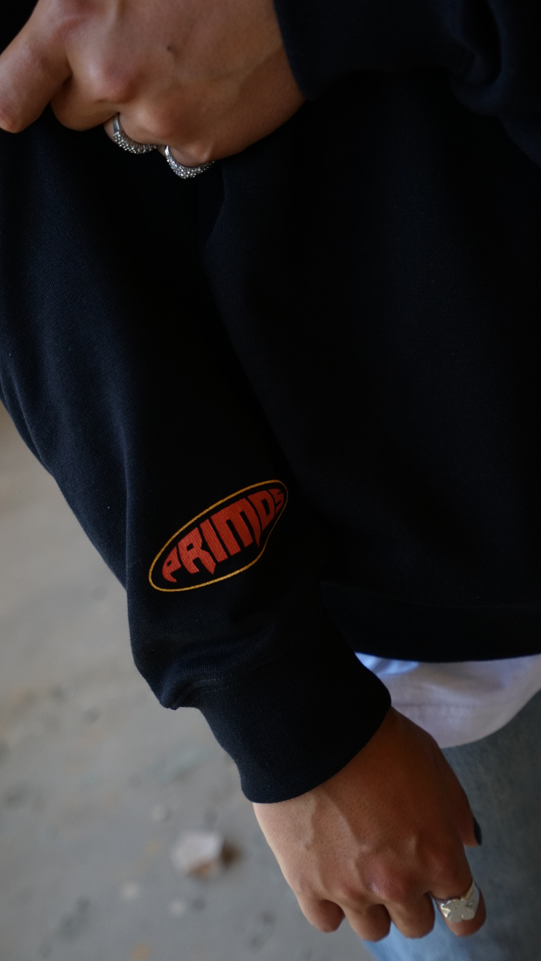 Sweatshirt Preta Warup - OS PRIMOS
