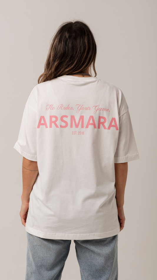 T-shirt NRYG White/Pink Oversize