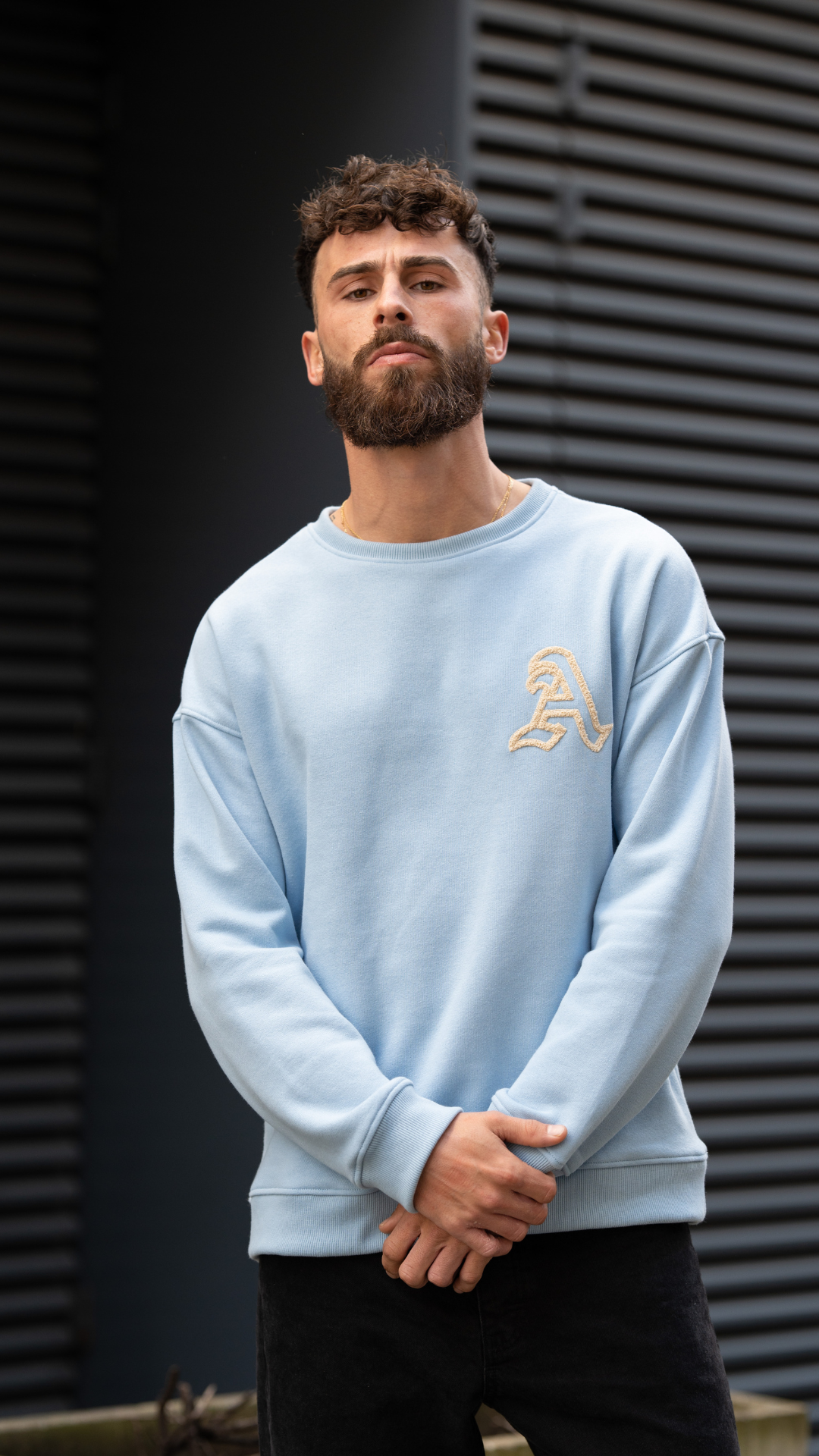 Sweatshirt " ÁS" Azul