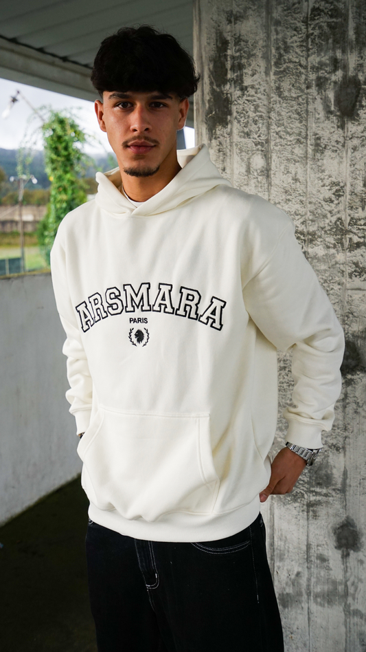 Hoodie Curved White