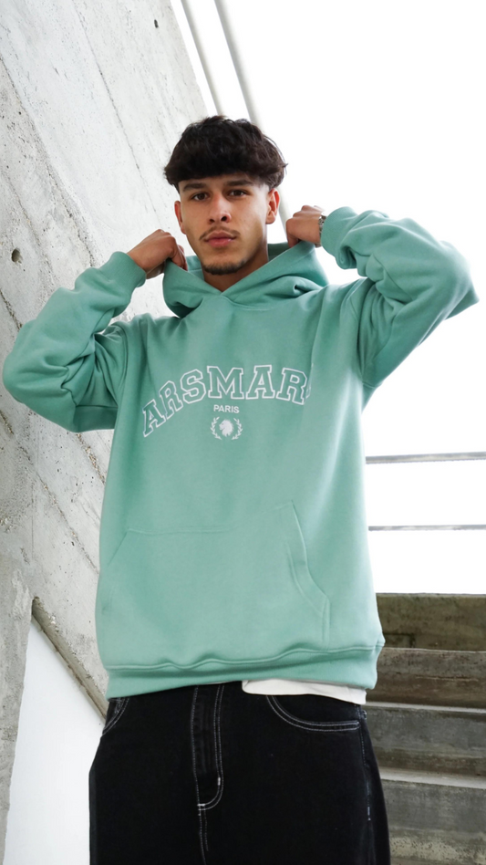 Hoodie Curved Verde