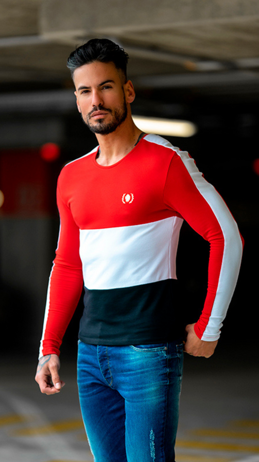 Camisola PERFORMANCE Tricolor Preta