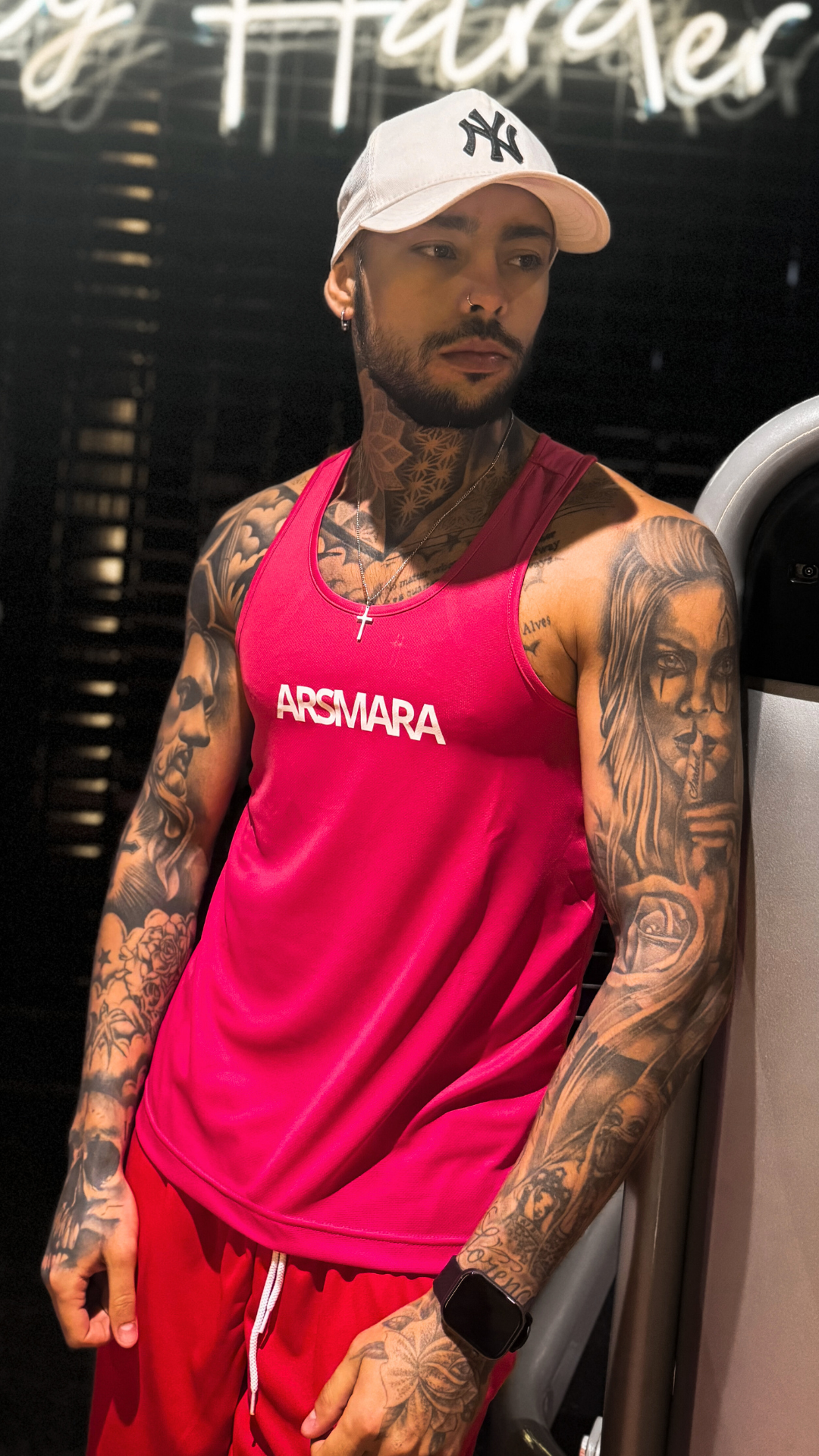 T-shirt Alças Rosa