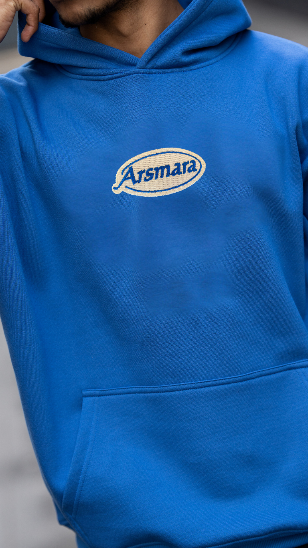 Hoodie Retro Royal Blue