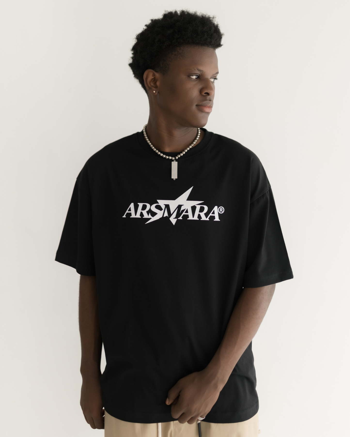 Black ARSMARA Logo T-shirt