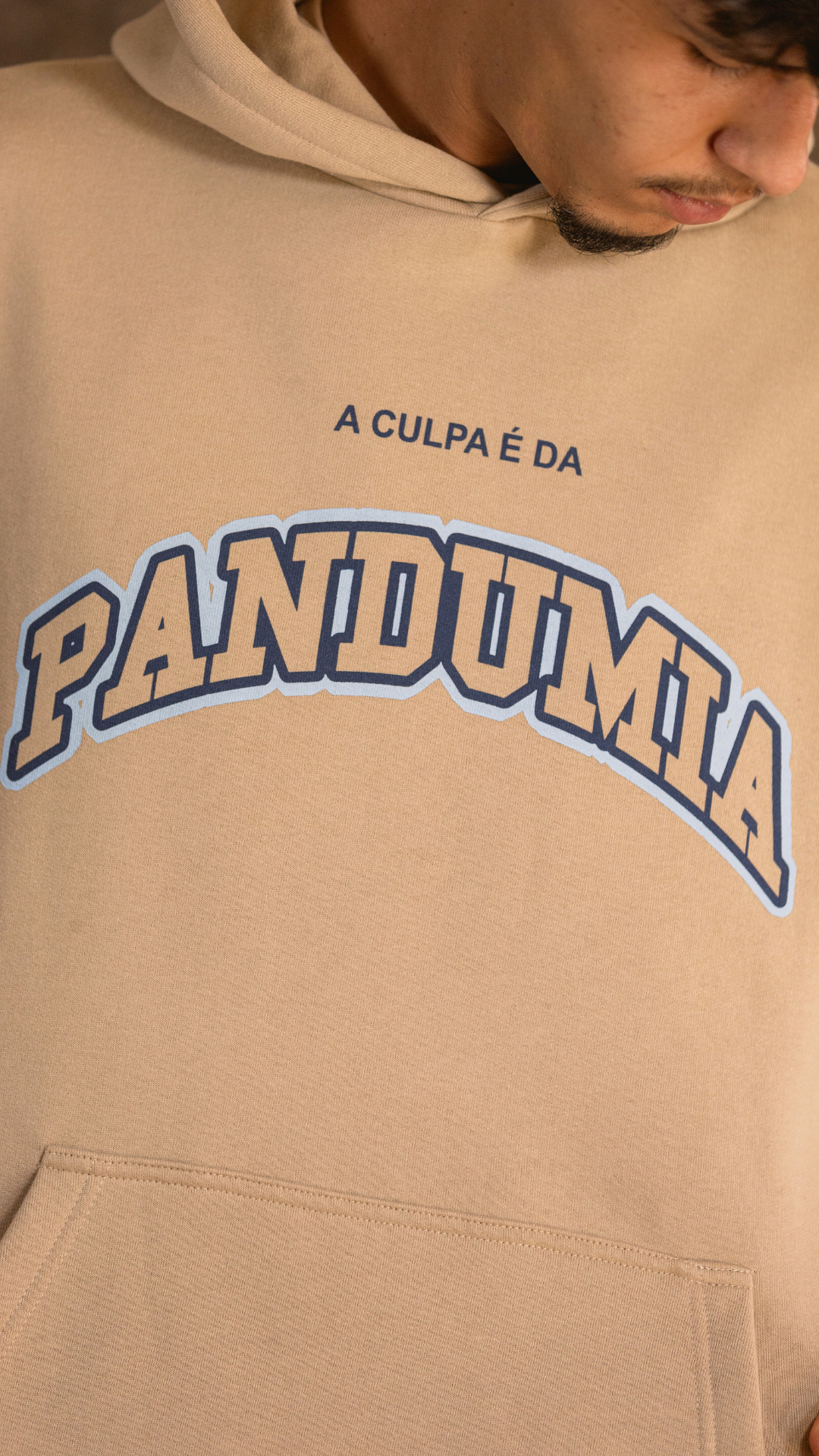 Hoodie Bege PANDUMIA- JJBóçe