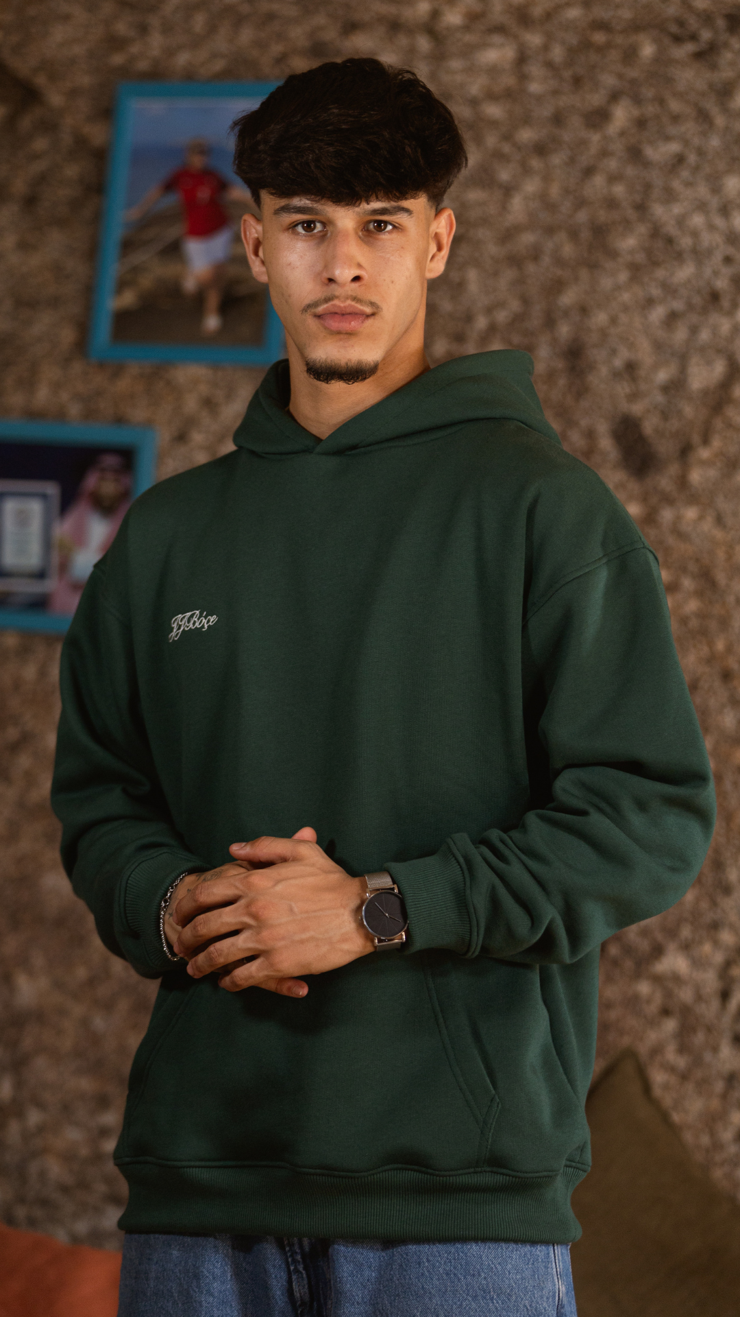 Hoodie Verde TU ÉS BIG! - JJBóçe