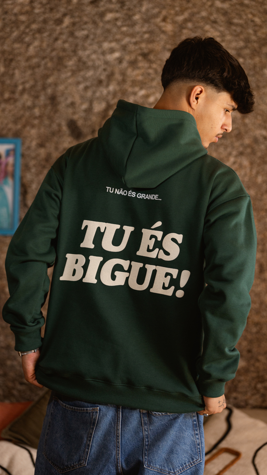 Hoodie Verde TU ÉS BIG! - JJBóçe