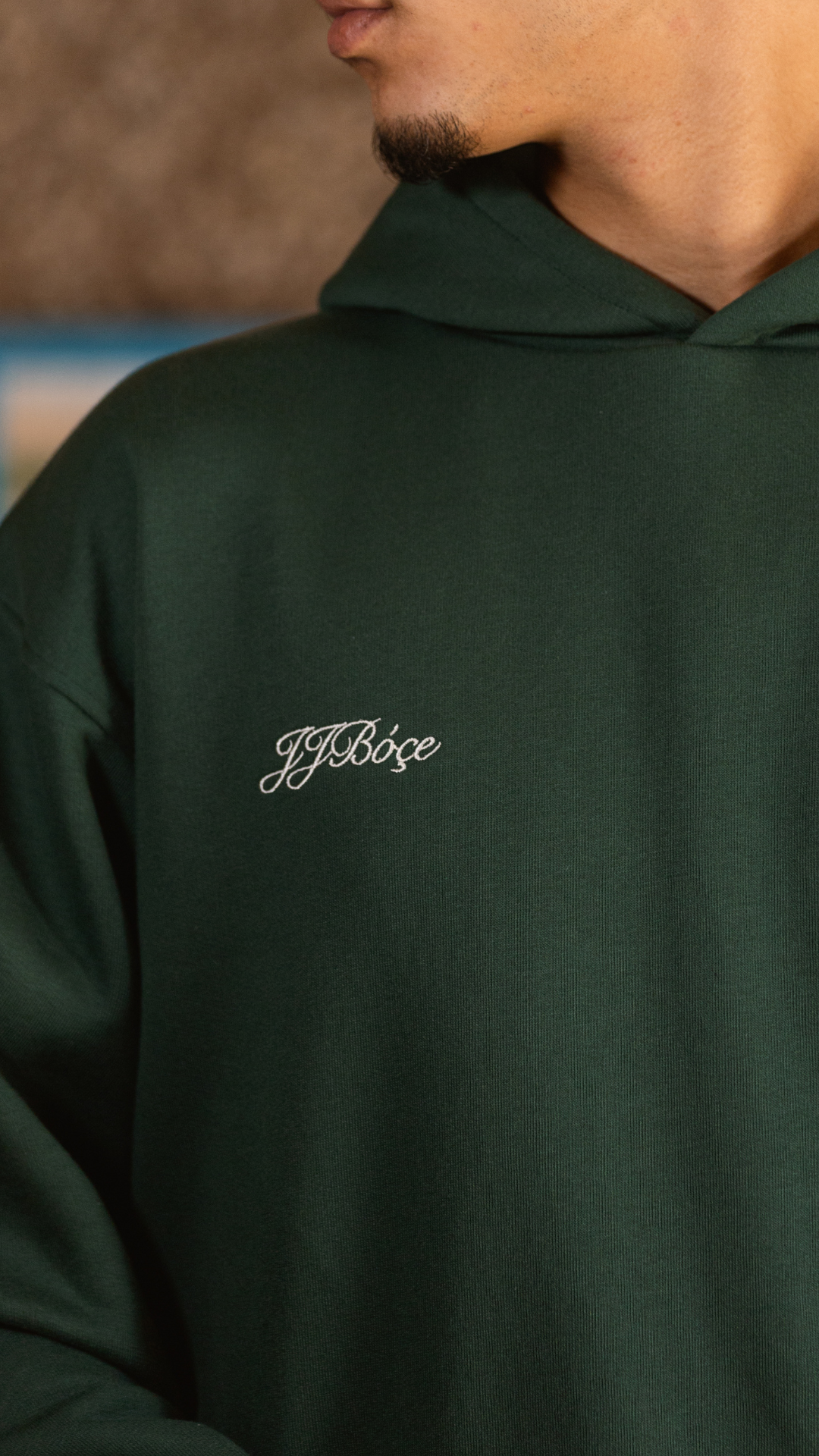 Hoodie Verde TU ÉS BIG! - JJBóçe