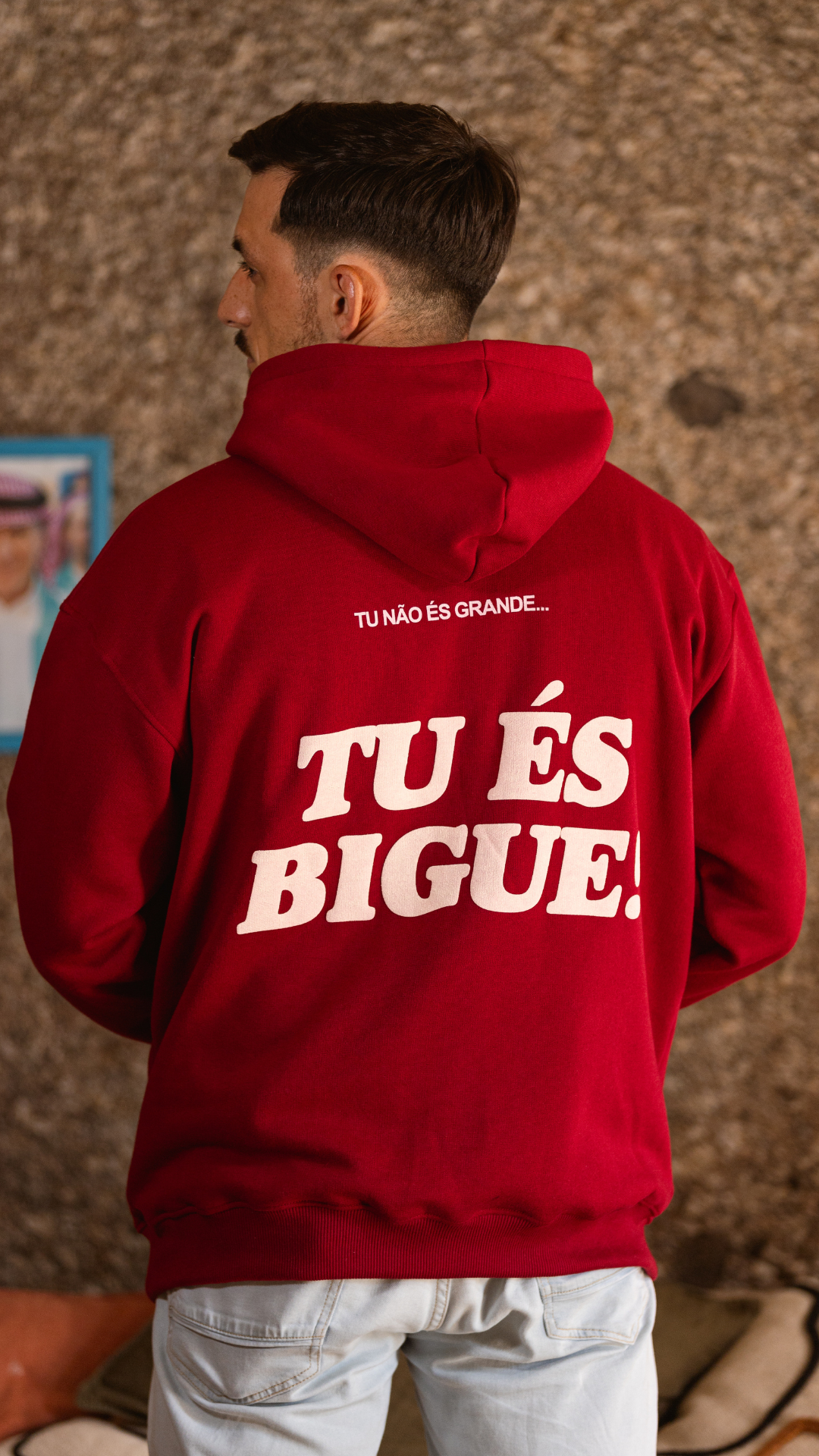 Hoodie Bordeaux TU ÉS BIG! - JJBóçe