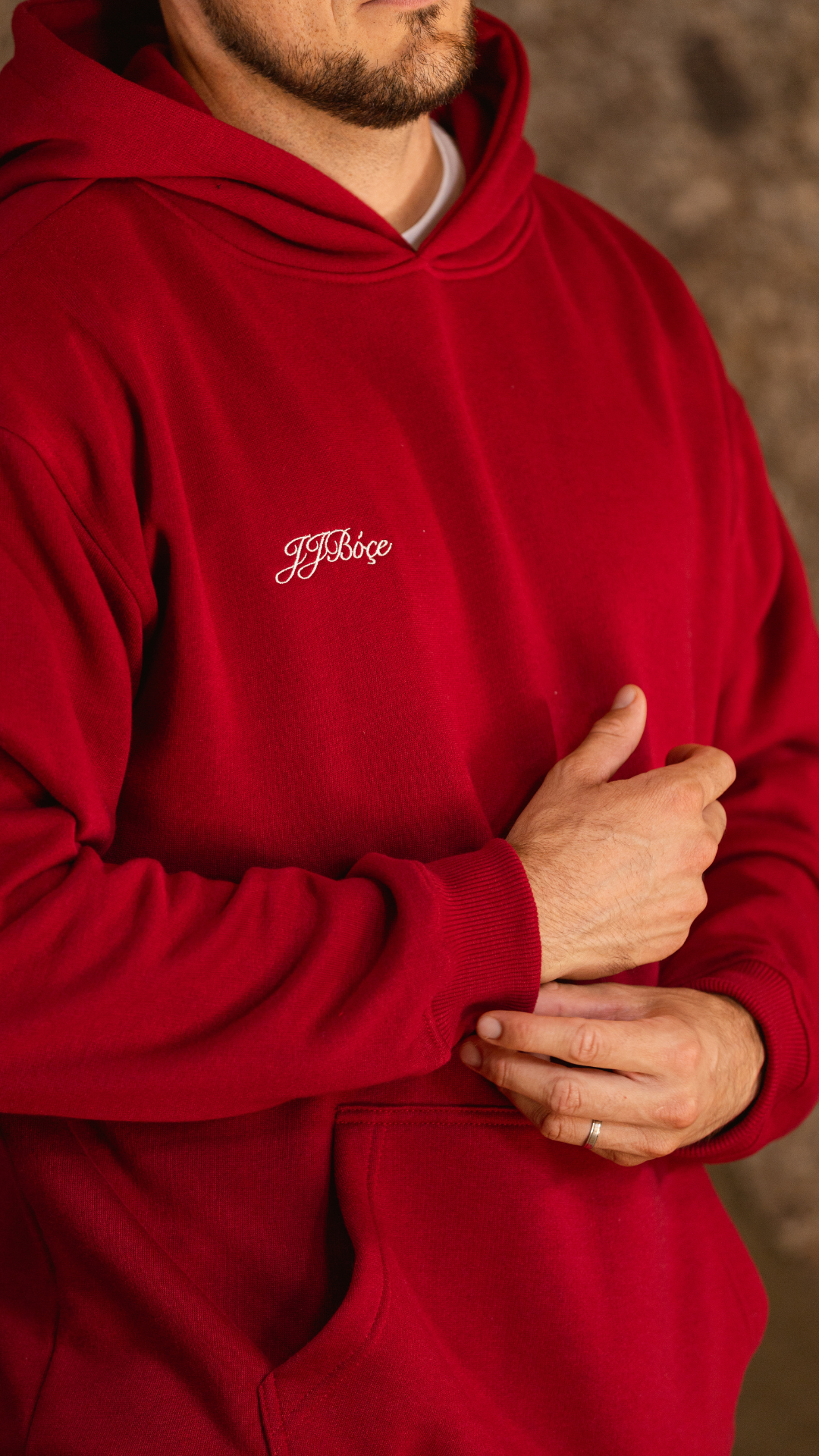 Hoodie Bordeaux TU ÉS BIG! - JJBóçe