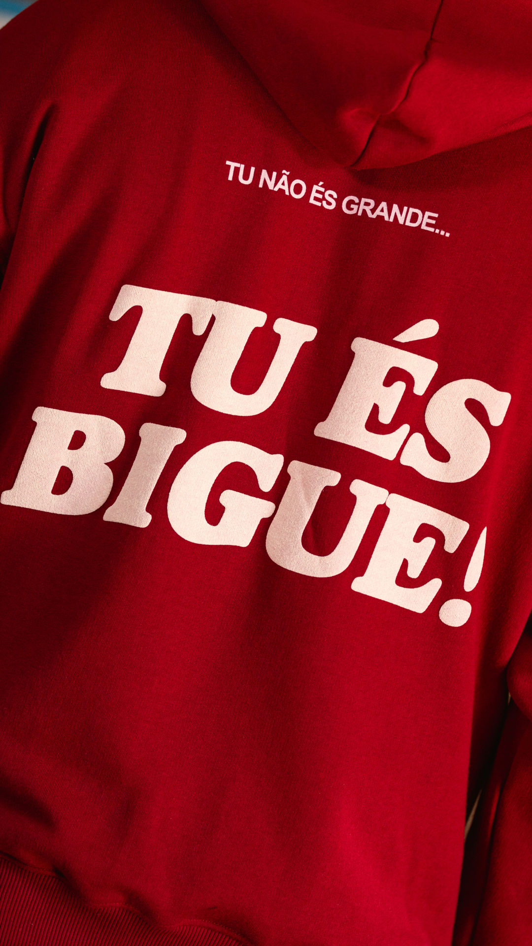 Hoodie Bordeaux TU ÉS BIG! - JJBóçe