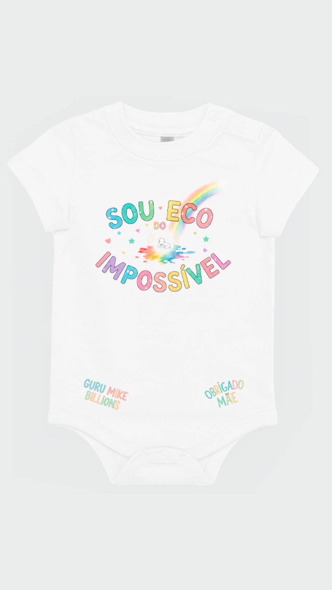 Baby body “Sou Eco do Impossível”