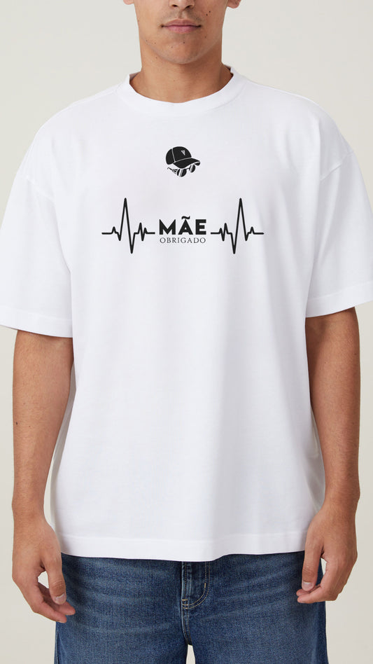 T-shirt Branca Obrigado Mãe